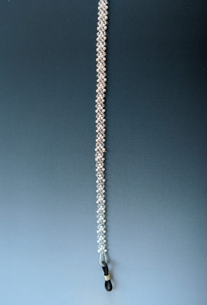 Spectacle chain - White & Transparent Chevron